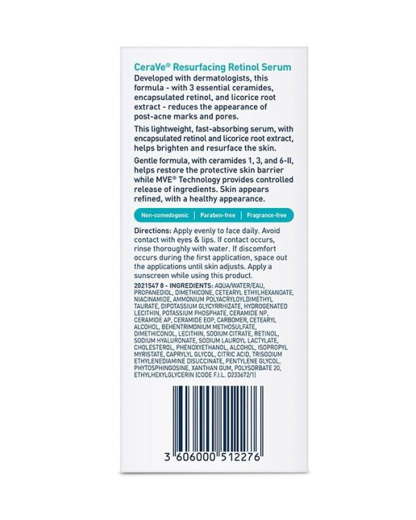 Cerave Resurfacing Retinol Serum 30ML