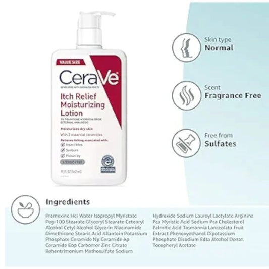 CeraVe Itch Relief Moisturizing Lotion, Dry Skin, 237ml